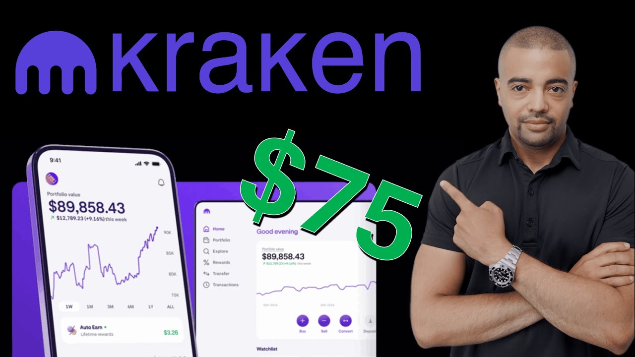 Kraken - $75 Crypto Bonus