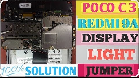 Redmi 9a, Poco c3 display light Solution 
