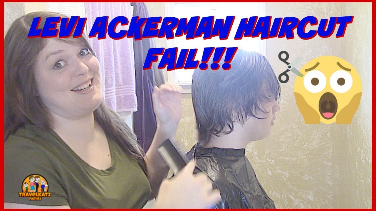 LEVI ACKERMAN HAIRCUT FAIL! / TRAVELKATZFAMILY - YouTube