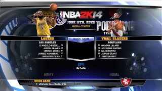 NBA 2k14 Сезон 2022-2023 первый тур Los Angeles LAKERS - Portland TRAIL BLAZERS