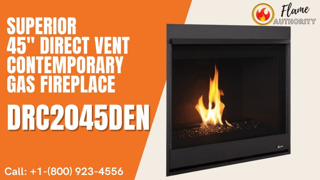Superior 45" Direct Vent Contemporary Gas Fireplace DRC2045DEN