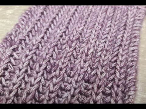HOW TO KNIT THE FISHERMAN'S RIB - No Purling - YouTube