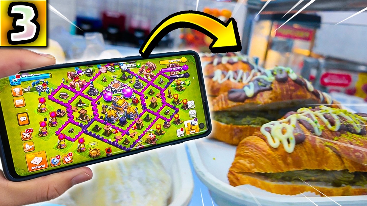 I Played Clash of Clans in an Overpriced Coffee Shop... [CoC Vlog 3]