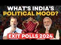 Exit poll 2024 live  lok sabha elections 2024  decoding indias political mood  bjp vs india live