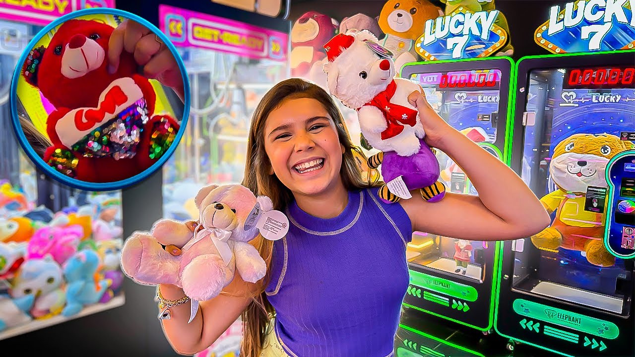 OLHA QUANTOS URSINHO PEGUEI NA MÁQUINA DE URSINHO 😱