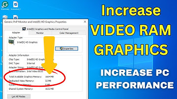 Increase VIDEO RAM GRAPHICS Without Any Software | BOOST FPS | INCREASE PC PERFORMANCE - 2024