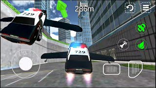 Flying Police Car sim #2 Uçan araba simülasyonu / Uçan araba oyunu uçan polis arabası videosu screenshot 3