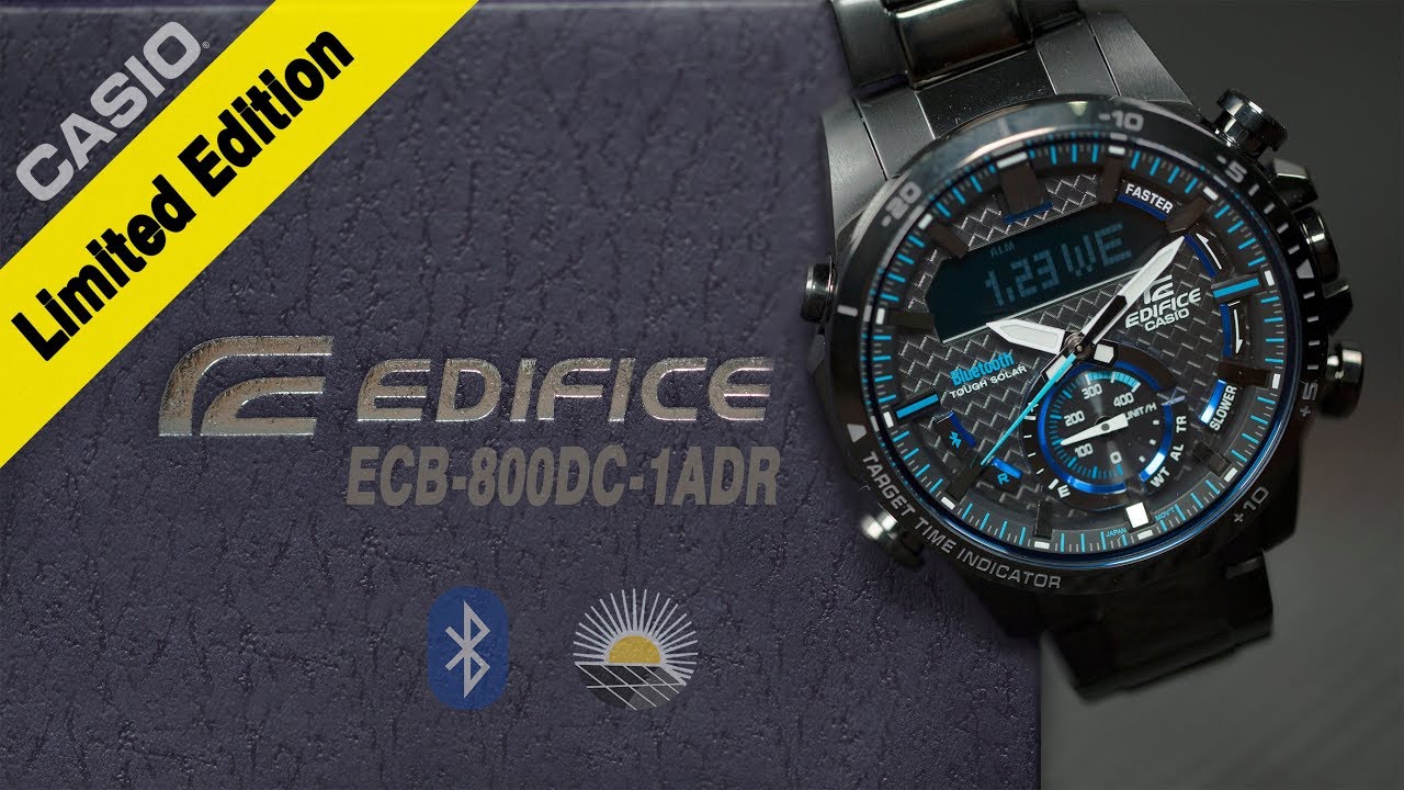 Jam Tangan Casio Edifice | Limited Edition | ECB-800DC-1ADR