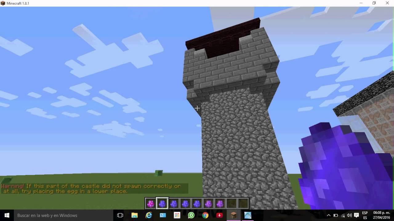 Como Hacer Un Castillo En Minecraft Con Comandos