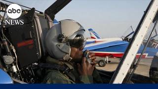 Ride in the cockpit with pilots as they perform flyover above Statue of Liberty