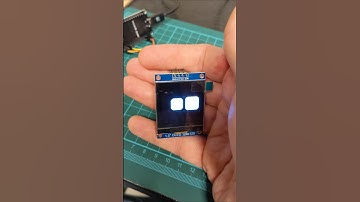 Animated eyes with OLED display and ESP32 microcontroller running u8g2 lib