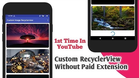 Custom recyclerview aia without any paid extension
