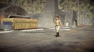 Star Wars Battlefront 2 - Hero Showdown 1 v 2 as Leia Organa (No Commentary)
