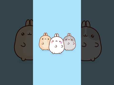 Tarian Molang dan Piu Piu #kartunanak #shorts #shortsfeed