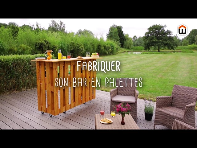 Comment Faire Soi Meme Un Bar En Palettes Pour Le Jardin