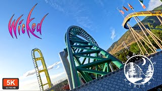 Wicked On Ride POV 5K UHD | Vertical LSM Launch by Zierer Rides | 2022 Lagoon Amusement Park Utah