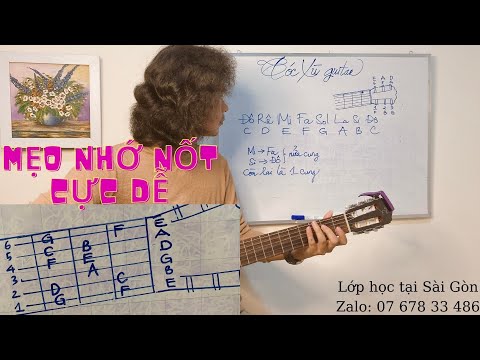 Hướng dẫn Guitar từ A đến Z: Bài 3-  Mẹo nhớ nốt 3 ngăn đầu tiên cực dễ