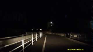 Driveman1080にて1080pで撮影後720pにリサイズした夜景動画