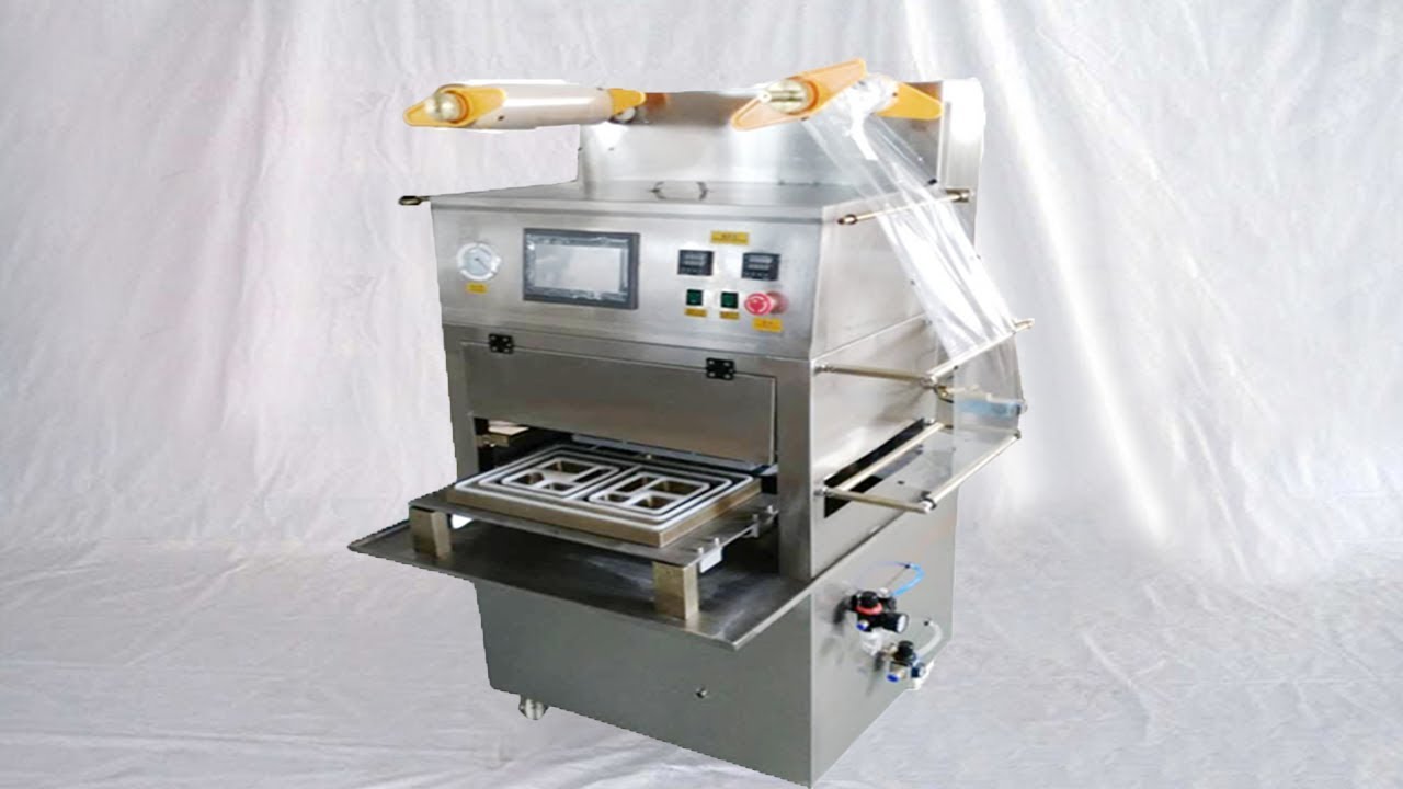 Plastic film tray sealing machinery MAP food packaging ...