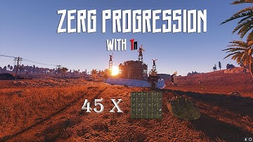 HOW WE DOMINATE THE MOST COMPETITIVE ZERG SERVER IN RUST | ZERG WIPE PROGRESSION | 45 BOXES w/ TM