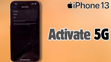 iPhone 13 - How to Enable 5G Network