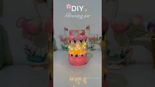 DIY glowing jar ✨🌸#shorts#diy#painting