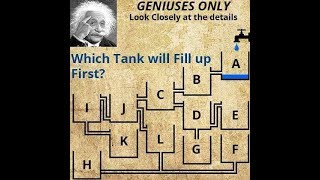 Which tank will fill first Facebook puzzle