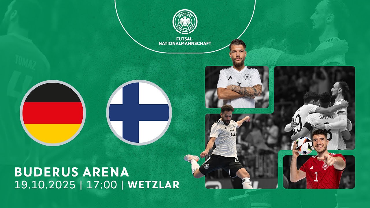 Deutschland - Finnland | RE-LIVE | Futsal Länderspiel