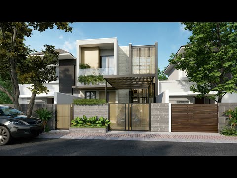 Sketchup House Design 11 (7x15 meter) + Enscape Rendering