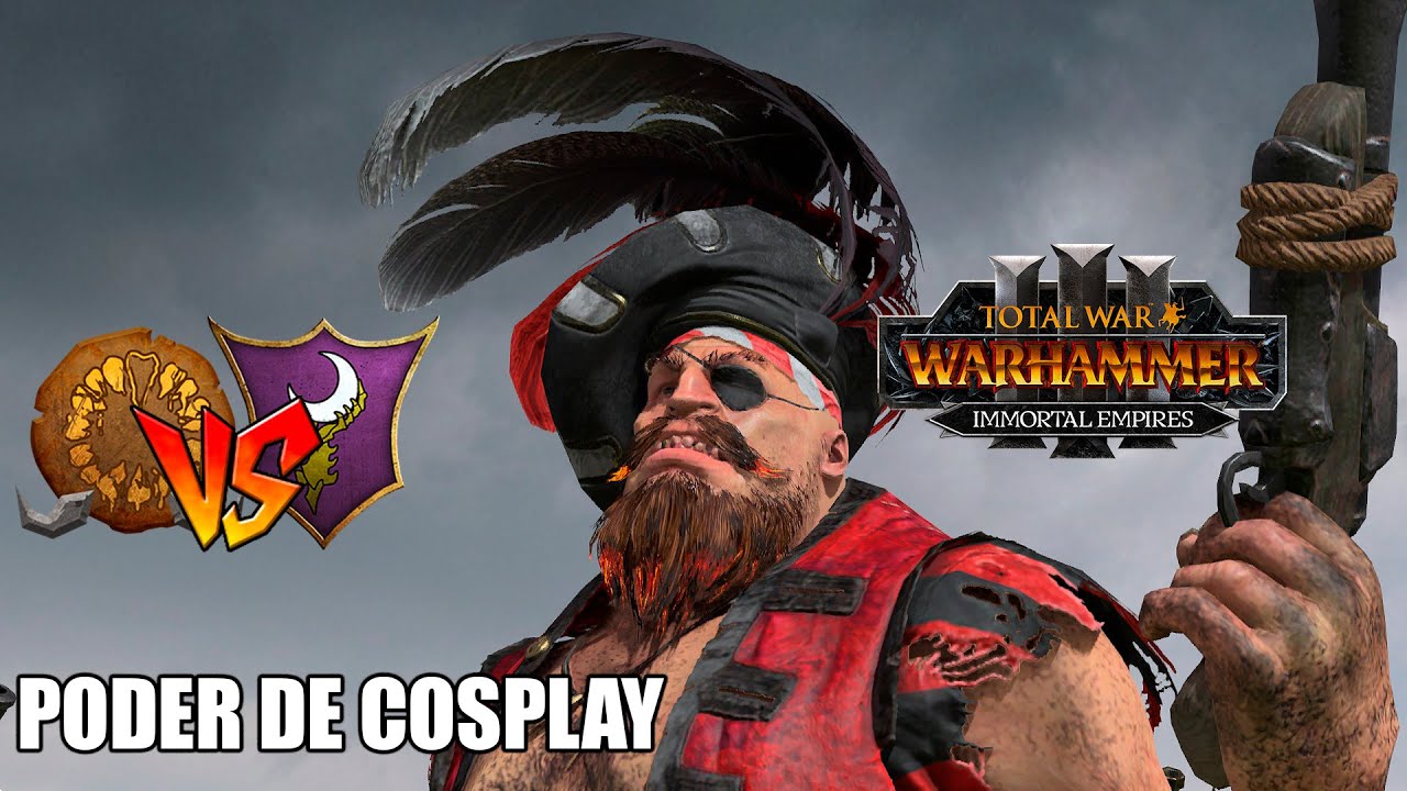 EL PODER DEL COSPLAY TOTAL WAR WARHAMMER 3 #572 BATALLA OGROS VS ELFOS OSCUROS