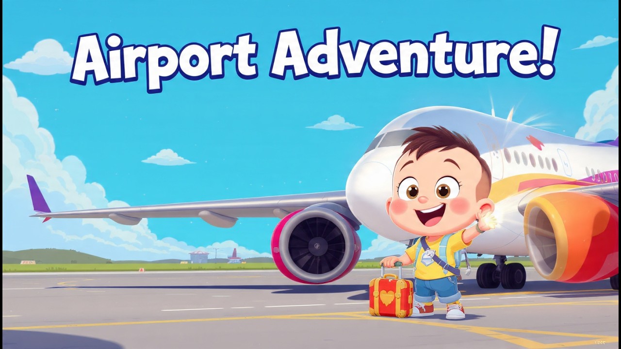 Baby Airport Adventure Song ✈️🧳 | Travel Fun for Toddlers
