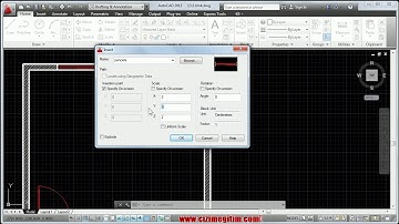 AutoCAD block çizimleri ekleme (insert komutu)