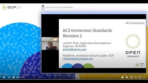 OCP 2020 Virtual Summit: Immersion Requirements Revision 2