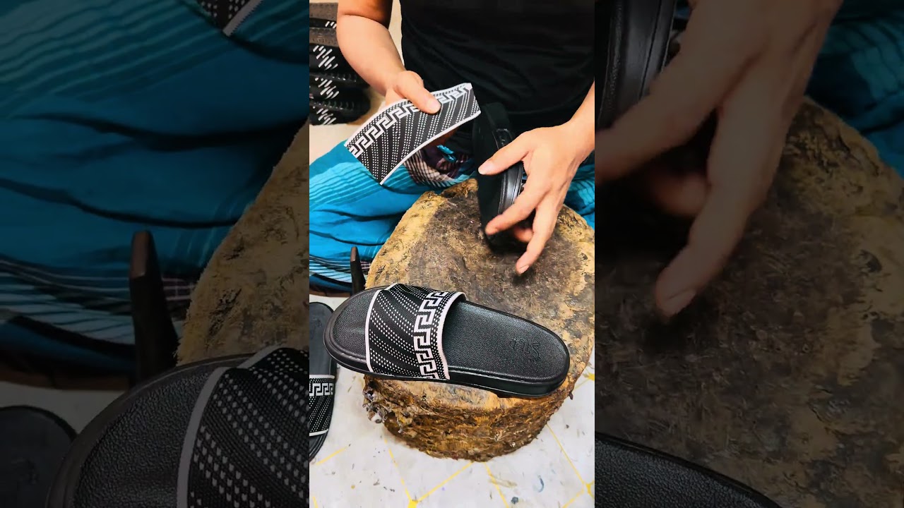 The step shoes are beautifully handmade.