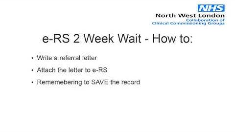 e RS 2 Week Wait   How to attach a referral letter (SystmOne)