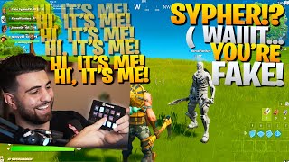 I Pretended To Be A FAKE SypherPK Using A Soundboard! - Fortnite Battle Royale Random Duos