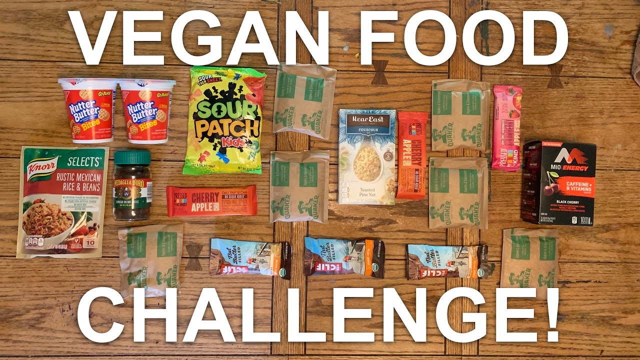 Backpacking Vegan  Food  Challenge  YouTube