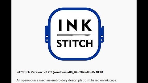 Inkstitch - Creating A System Font Applique
