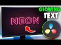 Davinci Resolve: How to Create Glowing Text | Glow Text Effect