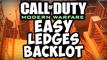 COD 4 Modern Warfare Remastered Glitches: 2 Easy Backlot Ledges -MWR High Ledge(MWR Glitches Online)