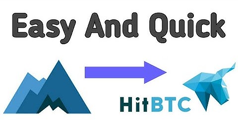 How To Transfer Money From Minergate To HitBTC