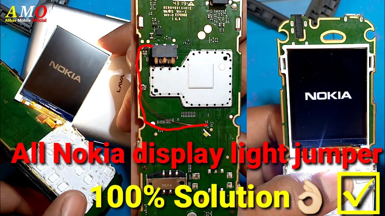 Nokia 1203 lcd light jumper