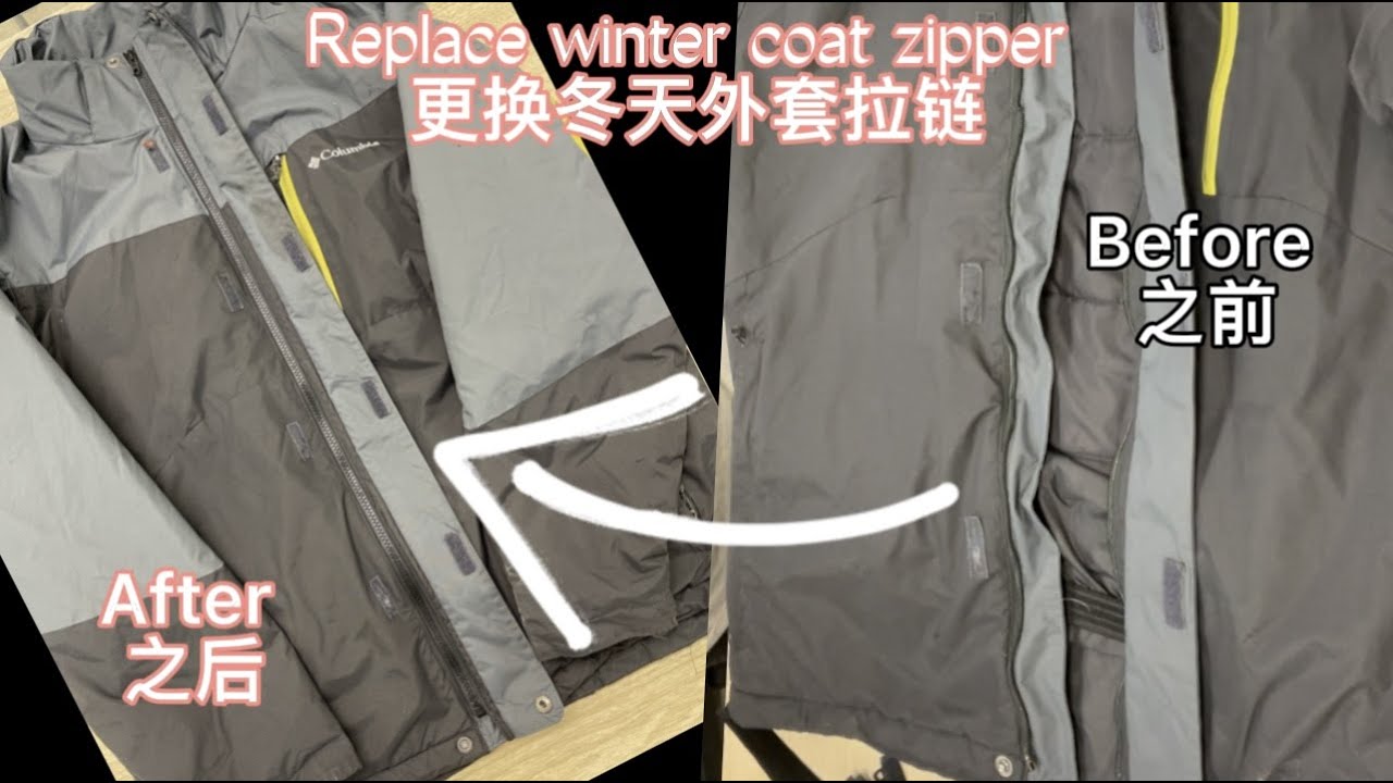 Zipper replacement on winter jacket : r/sewing