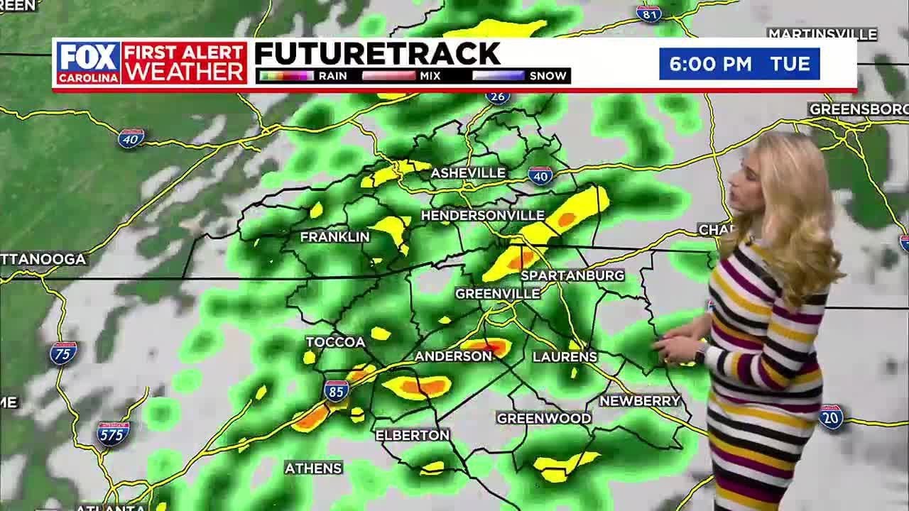 Rain moves in Tuesday, warmer weather and sunshine ahead - YouTube