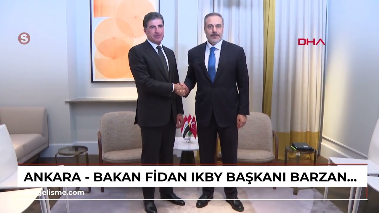 Ankara - Bakan Fidan, IKBY Başkanı Barzani ile görüştü