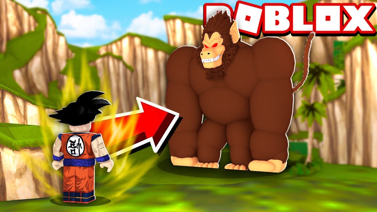 ME TRANSFORMEI EM OOZARU O MACACO GIGANTE NO ROBLOX!! (Dragon Ball