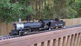 G Scale K-28 Upgraded with a BLU-4408 Wireless Decoder