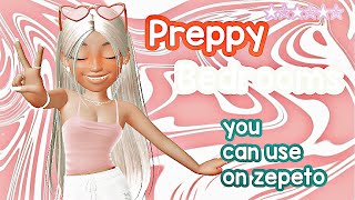 Preppy bedrooms to use in zepeto videos!! - sophxluvv 😇💟 screenshot 3