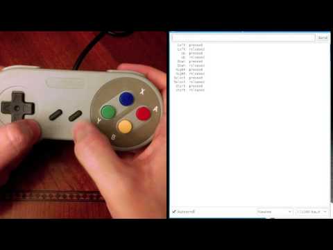 Reading SNES inputs using Arduino Micro - YouTube