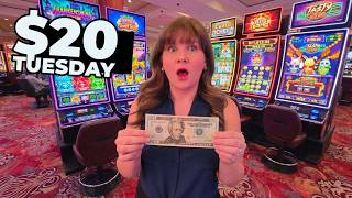 I Put $20 in 10 Brand NEW Slot Machines in Las Vegas! screenshot 5